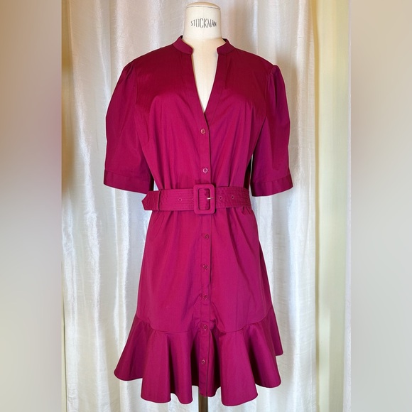 Veronica Beard Molly Belted Mini Shirtdress *NWT* - Picture 6 of 7